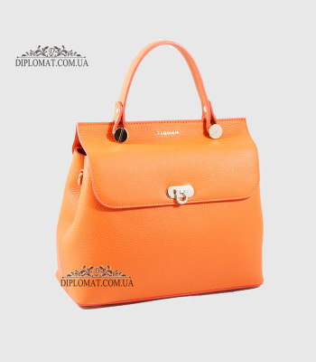 Сумка Женская Кожаная TERGAN 79439 ORANGE FLOATER