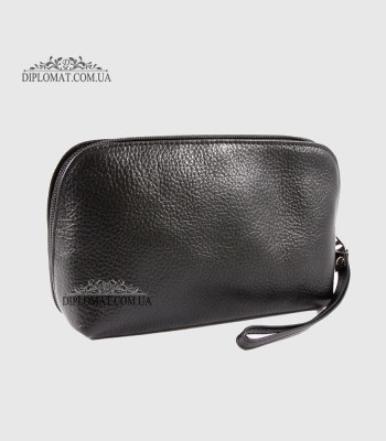 Косметичка женская CANPELLINI 436 Кожаная На одно отделение7 BLACK FLOATER Черный