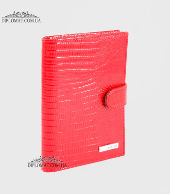 Обложка для автодокуменов KARYA 443 074 Red Lack