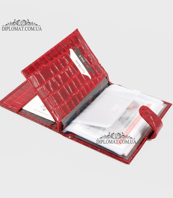 Обложка для автодокуменов KARYA 443 08 RED