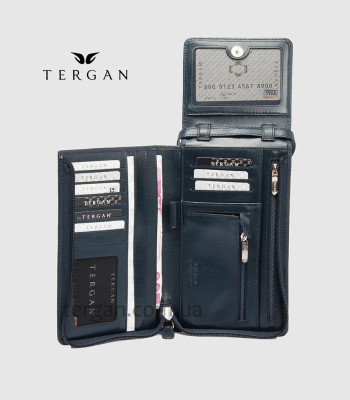 Сумка-Клатч мужская TERGAN 1365 с ремнем на плечо и на рукуLACIVERT RUSTIC Синий
