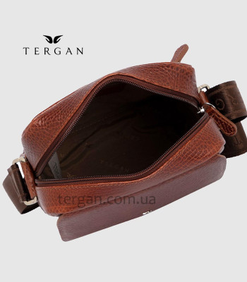 Сумка мужская TERGAN 21448 Кожаная Ремень Через плечо Небольшого размераTABA BRIC