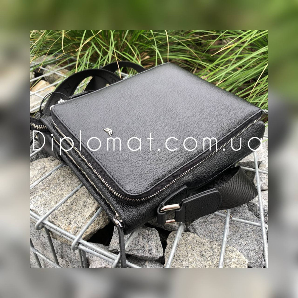 Сумка мужская Через плечо кожаная TERGAN 21403  SIYAH LATIGO Черная