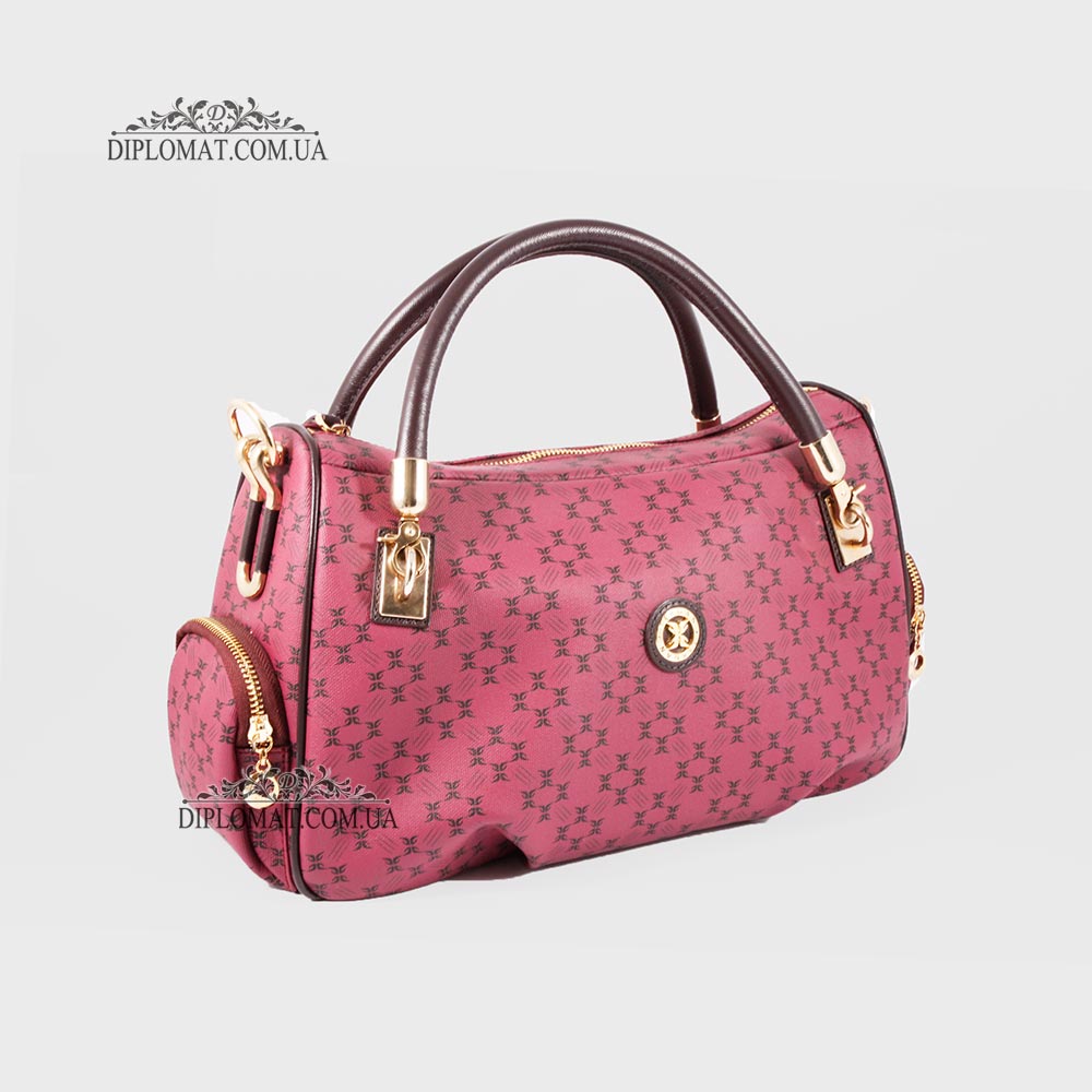 Сумка женская TERGAN 78941  BORDO PRINT/KOYU BORDO Красный