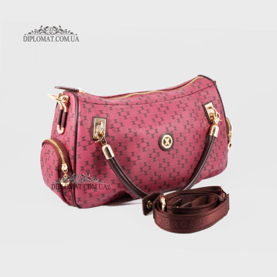 Сумка женская TERGAN 78941  BORDO PRINT/KOYU BORDO Красный