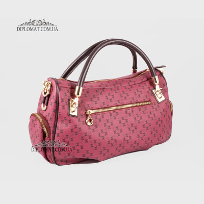 Сумка женская TERGAN 78941  BORDO PRINT/KOYU BORDO Красный