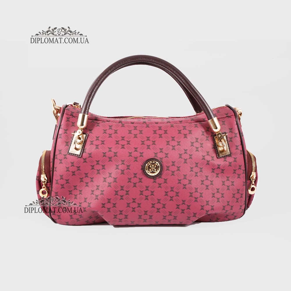 Сумка женская TERGAN 78941  BORDO PRINT/KOYU BORDO Красный