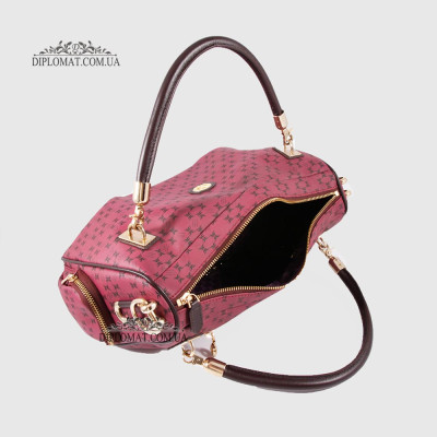 Сумка женская TERGAN 78941  BORDO PRINT/KOYU BORDO Красный