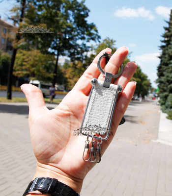 Брелок кожаный для ключей TERGAN 0241 WHITE ARSEL
