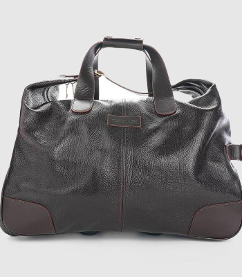 Сумка дорожная TONY BELLUCCI T-5121 кожаная на колесиках 886 BROWN Коричневый
