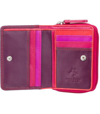 Кошелек женский маленький VISCONTI RB53 c RFID Plum Multi