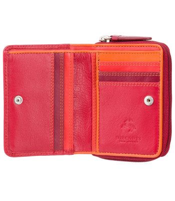 Кошелек женский маленький VISCONTI RB53 c RFID Red/Multi