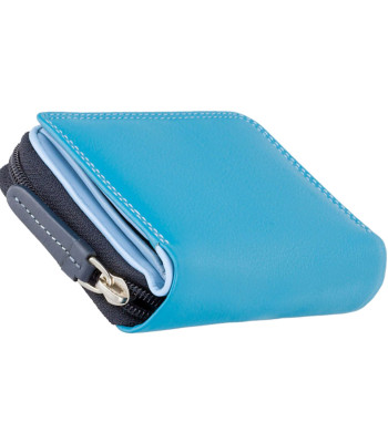 Кошелек женский маленький VISCONTI RB53 c RFID Blue Multi