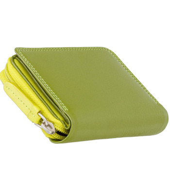 Кошелек женский маленький VISCONTI RB53 c RFID Lime Multi