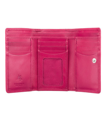 Кошелек женский кожаный VISCONTI HT32 Picadilly c RFID Fuchsia