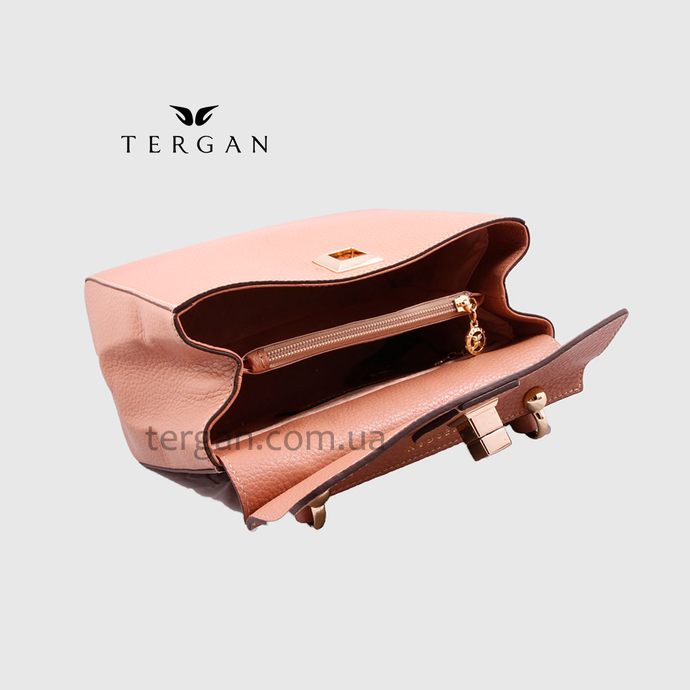 Сумка Женская Кожаная TERGAN 79481  NUDE FLOATER Пудра