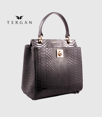 Сумка Женская Кожаная TERGAN 79481 SIYAH PITON / SIYAH ANALIN