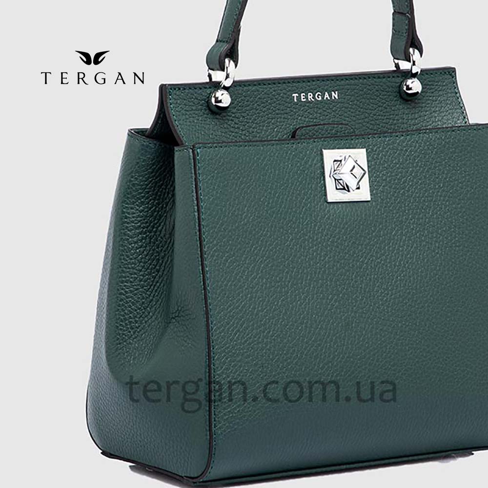 Сумка Женская Кожаная TERGAN 79481  KOYU YESIL FLOATER Зеленый