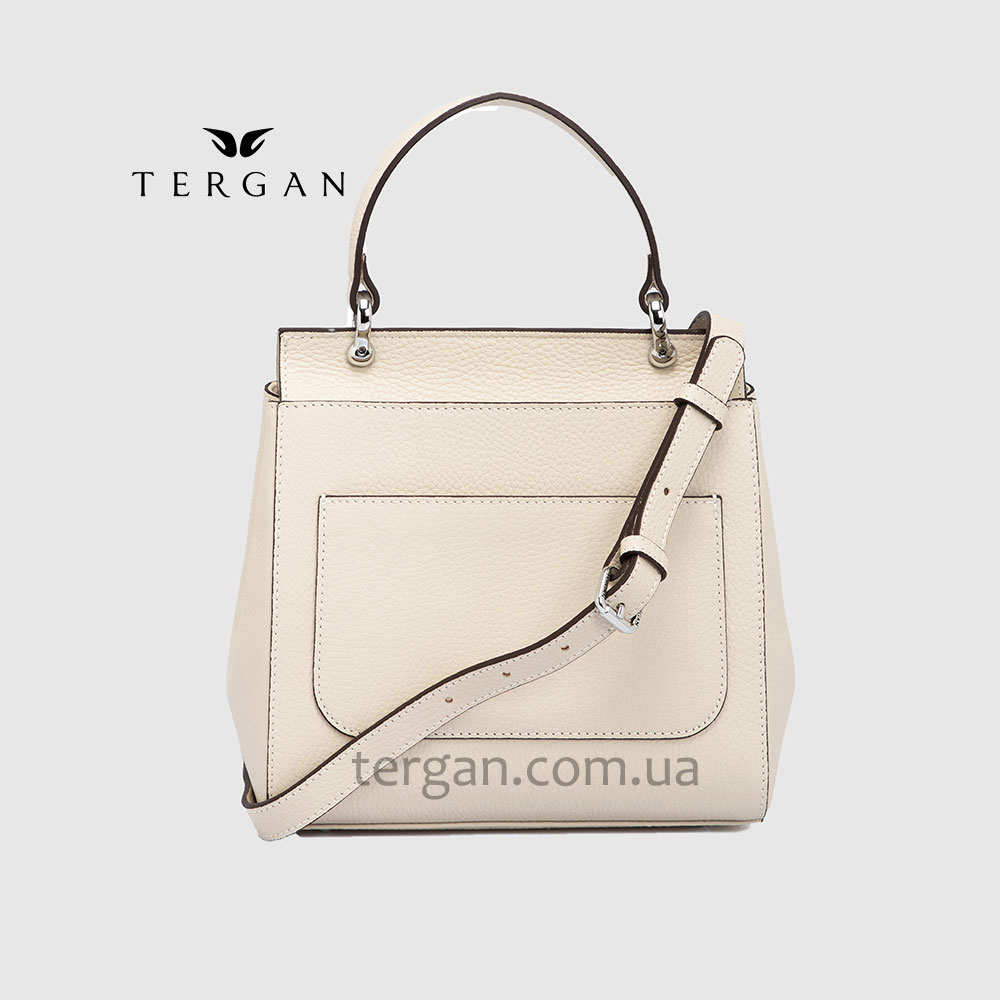 Сумка Женская Кожаная TERGAN 79481  BEJ FLOATER Белый