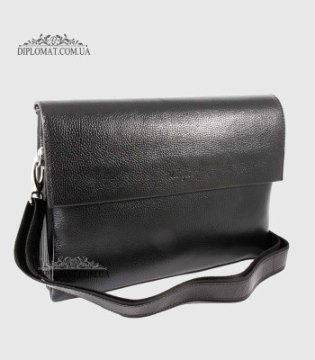 Сумка мужская KARYA 0557 Натуральная кожа45 Black
