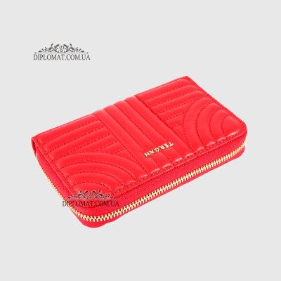 Кошелек женский на молнии TERGAN 5802  KIRMIZI METIS Красный/Розовый