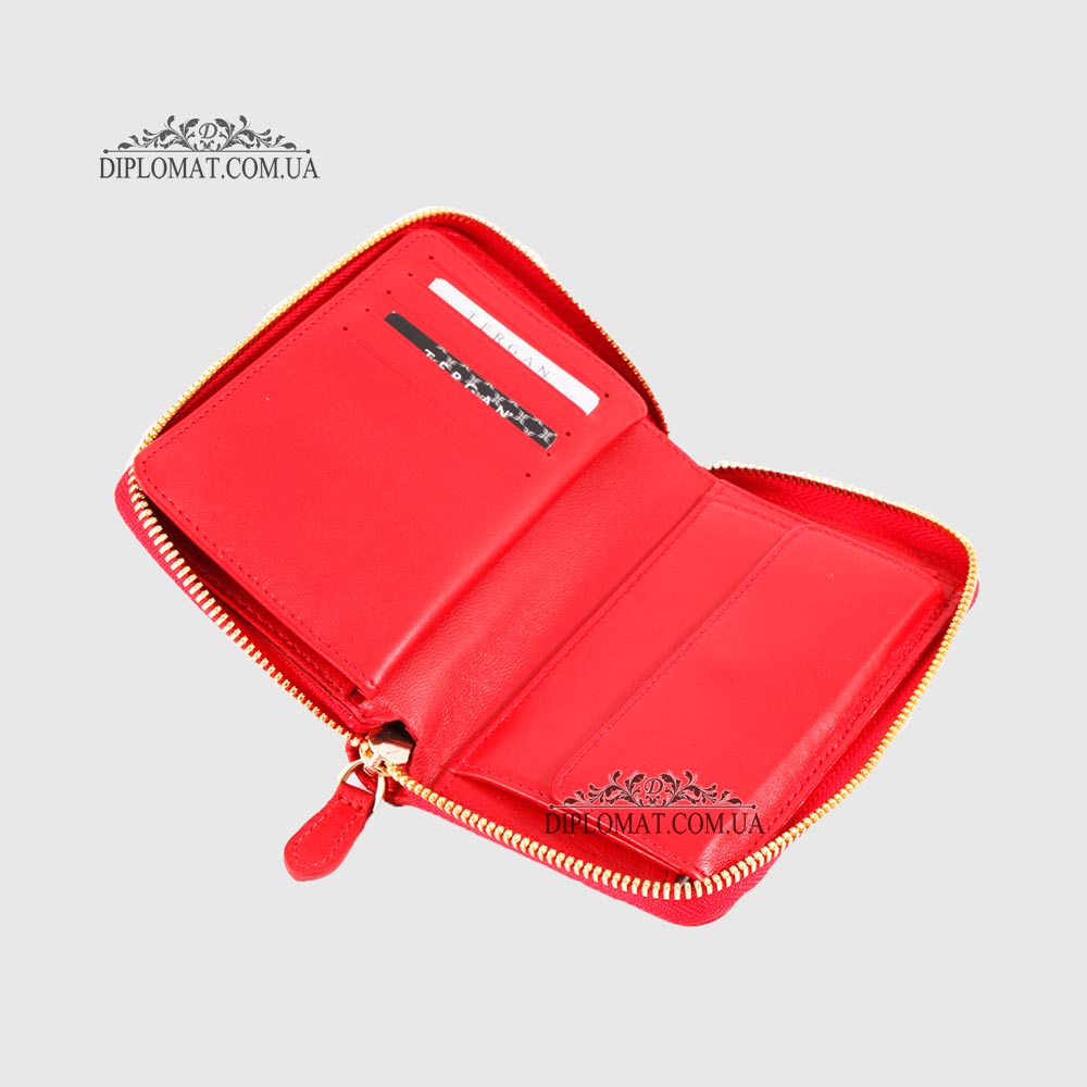 Кошелек женский на молнии TERGAN 5802  KIRMIZI METIS Красный/Розовый