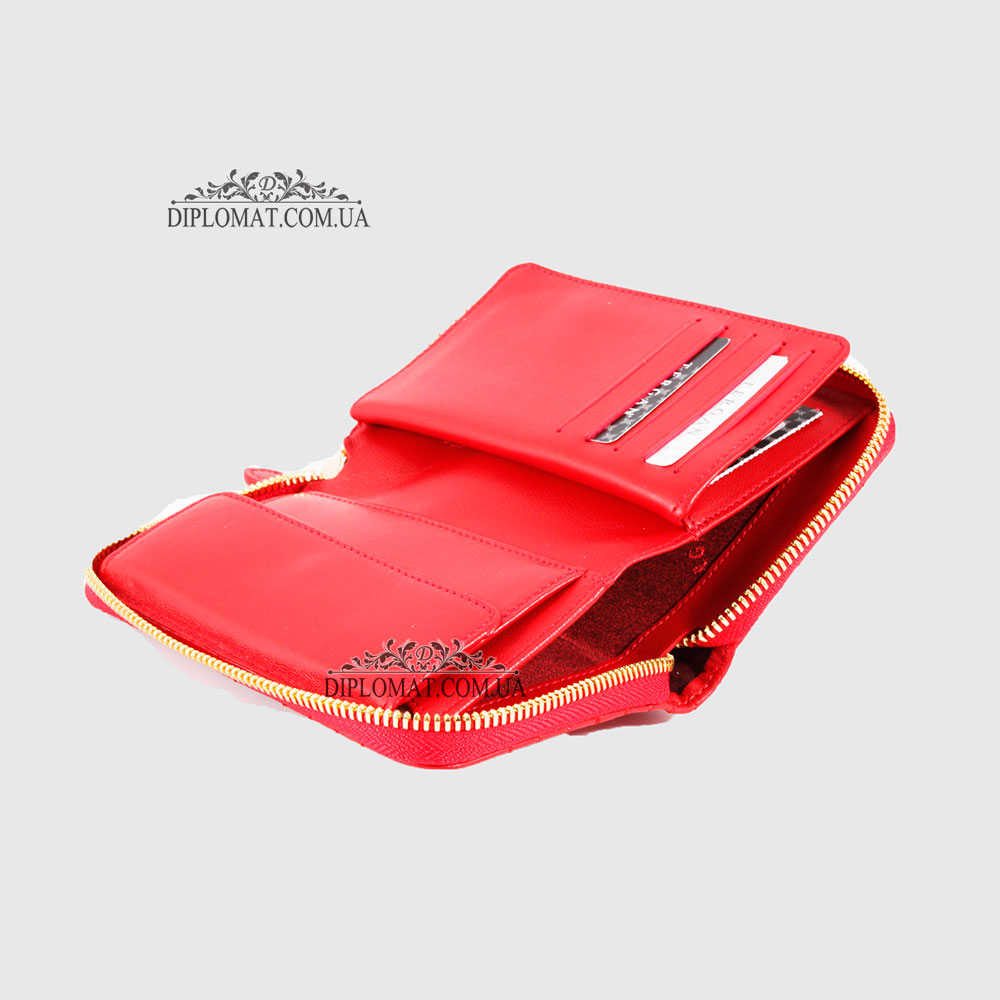 Кошелек женский на молнии TERGAN 5802  KIRMIZI METIS Красный/Розовый