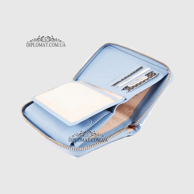 Кошелек женский на молнии TERGAN 5802  BAMBI METIS Синий