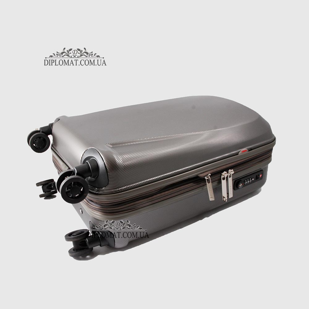 Чемодан Средний на колесах PUCCINI PC019B London Пластик поликарбонат 67x49x30,5 см  4 GREY Серый Серый