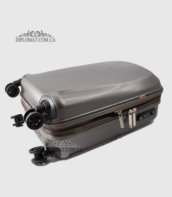 Чемодан Средний на колесах PUCCINI PC019B London Пластик поликарбонат 67x49x30,5 см 4 GREY Серый