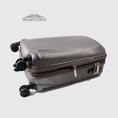 Чемодан Маленький на колесах PUCCINI PC019C London Пластик поликарбонат 53,5 x 37,5 x 20 см  4 GREY Серый Серый