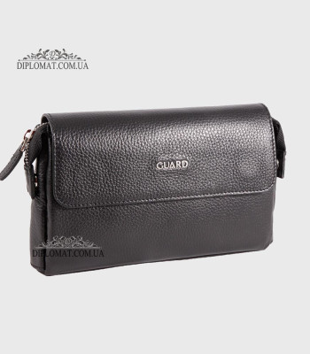 Клатч мужской Кожаный GUARD 1835 SIYAH FLOATER Черный