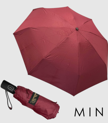 Маленький зонт от дождя BELLISSIMO SL 2402 автомат  Polyester BORDO