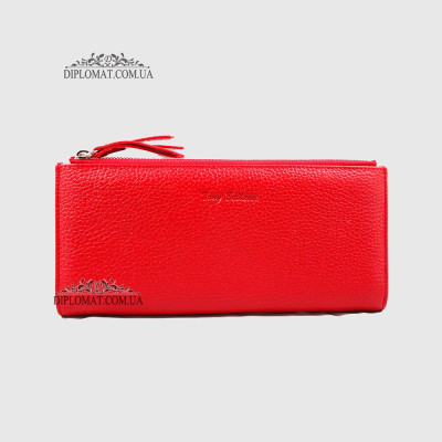 Кошелек-Клатч женский TONY BELLUCCI T-860 С двумя отделениями на молнии 282 RED Красный Красный