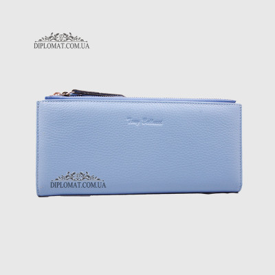 Кошелек-Клатч женский TONY BELLUCCI T-860 С двумя отделениями на молнии 206 BLUE Голубой Голубой