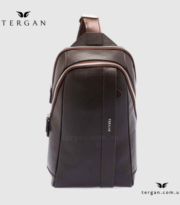 Сумка-слинг мужская кожаная TERGAN 21502 KAHVE ARSEL