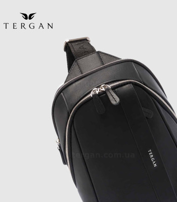 Сумка-слинг мужская кожаная TERGAN 21502 SIYAH ARSEL