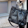 Сумка-Тоут Женская Кожаная DVTEI 1103 BLACK floater & smooth