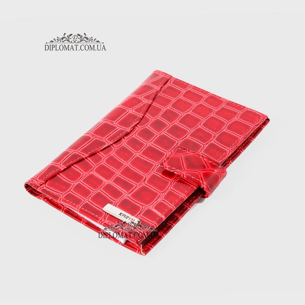 Обложка для автодокуменов KARYA 445*  08Рз Красный/Розовый