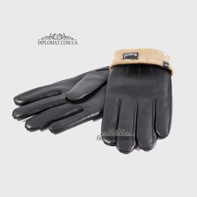 Перчатки мужские Кожа Козы Подкладка Шерсть SUPERIOR 101 Черный GOAT BLACK 11 Черный