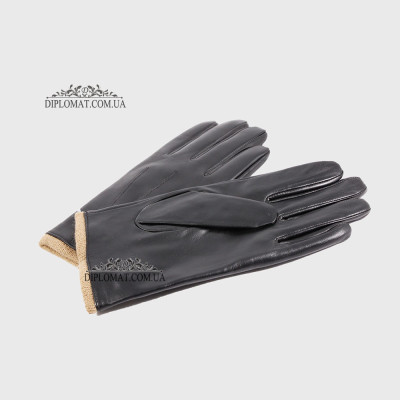Перчатки мужские Кожа Козы Подкладка Шерсть SUPERIOR 101 Черный GOAT BLACK 11 Черный