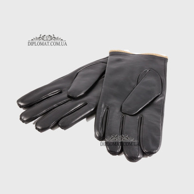 Перчатки мужские Кожа Козы Подкладка Шерсть SUPERIOR 101 Черный GOAT BLACK 11 Черный