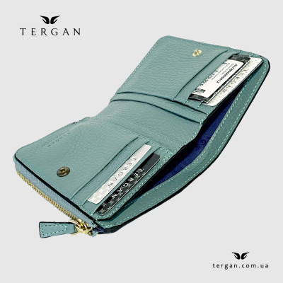 Кошелек женский кожаный TERGAN 5812  Тиффани ACIK TURKUAZ FLOATER Тиффани