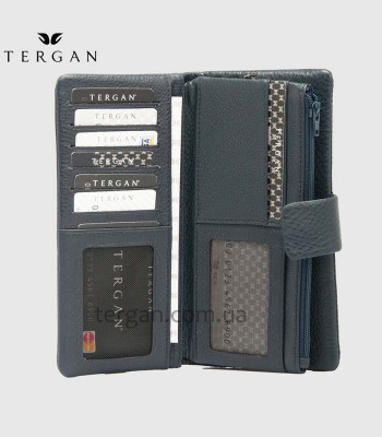 Кошелек под прямую купюру кожаный TERGAN 5727 LACIVERT LATIGO