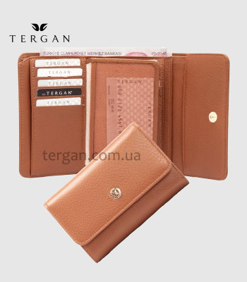 Портмоне женское кожаное TERGAN 5730 TABA NAPPA