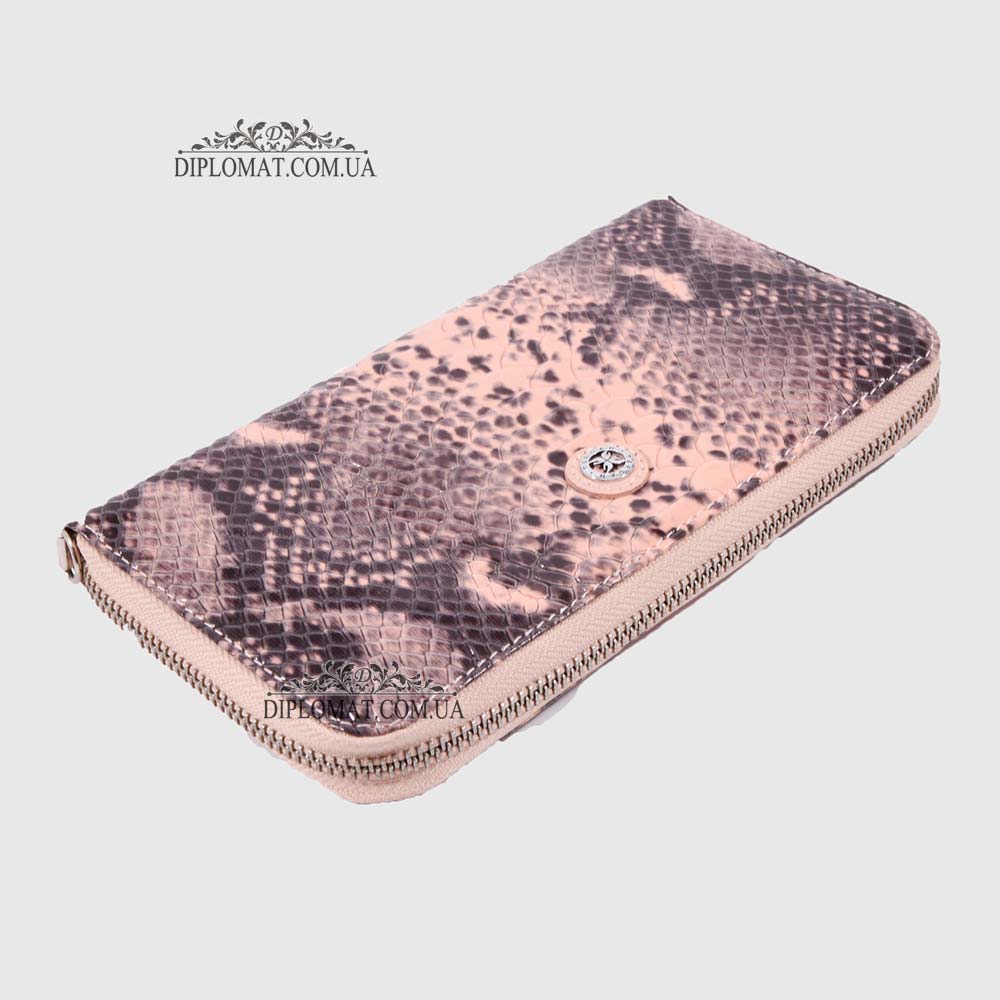 Кошелек Клатч TERGAN 5734 на молнии кожаный  PUDRA ANACONDA/PUDRA RUSTIC