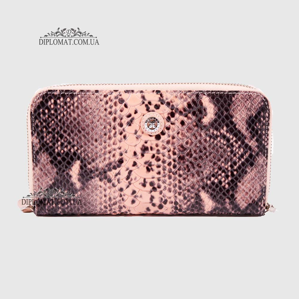 Кошелек Клатч TERGAN 5734 на молнии кожаный  PUDRA ANACONDA/PUDRA RUSTIC