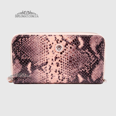 Кошелек Клатч TERGAN 5734 на молнии кожаный  PUDRA ANACONDA/PUDRA RUSTIC