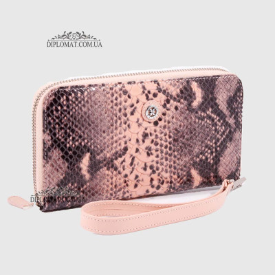 Кошелек Клатч TERGAN 5734 на молнии кожаный  PUDRA ANACONDA/PUDRA RUSTIC