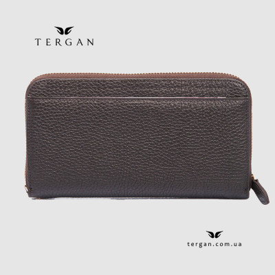 Кошелек Клатч TERGAN 5734 на молнии кожаный  KAHVE FLOATER